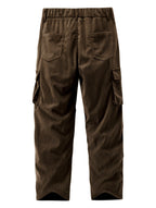 Cargo Trousers Corduroy Men's Relaxed-Fit Multi-Pocket – Casual, Outdoor, Everyday Wear