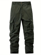 Cargo Trousers Corduroy Men's Relaxed-Fit Multi-Pocket – Casual, Outdoor, Everyday Wear