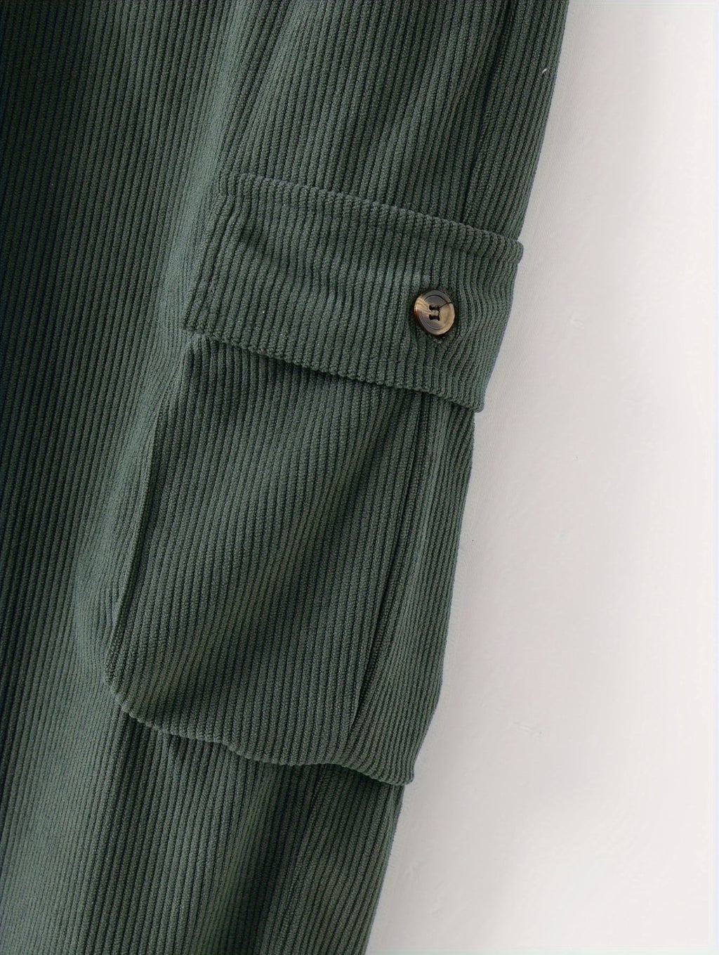 Cargo Trousers Corduroy Men's Relaxed-Fit Multi-Pocket – Casual, Outdoor, Everyday Wear