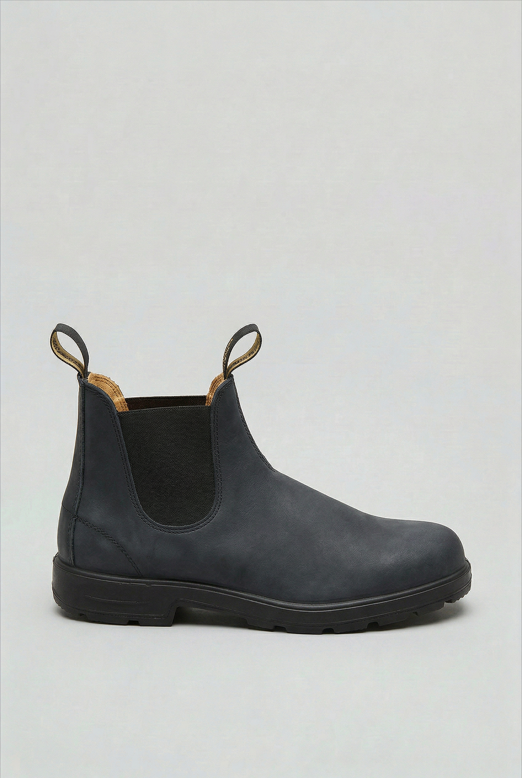 Chelsea Boots Leather Look Black Men's Ankle Slip-On – Casual, Office, Everyday · Werune