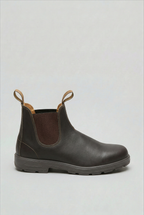 Chelsea Boots Leather Look Black Men's Ankle Slip-On – Casual, Office, Everyday · Werune