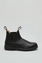 Chelsea Boots Leather Look Black Men's Ankle Slip-On – Casual, Office, Everyday · Werune