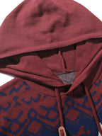 Christmas Hooded Sweater Men's Knitted Reindeer Snowflake Pullover Hoodie – Festive Wear, Holiday Gift