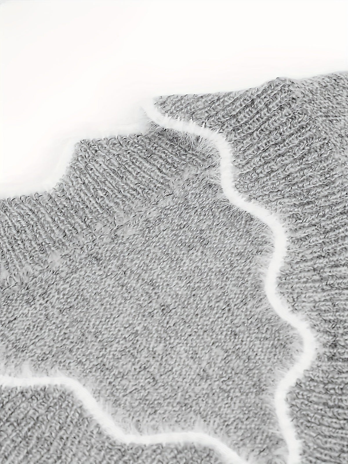 Colourblock Knit Jumper V-Neck Women's Grey Long Sleeve Pullover – Casual, Office, Holiday, Gift