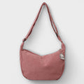 Corduroy Shoulder Bag Pink Women's Crossbody Hobo Bag with Adjustable Strap – Casual, Everyday, Gift