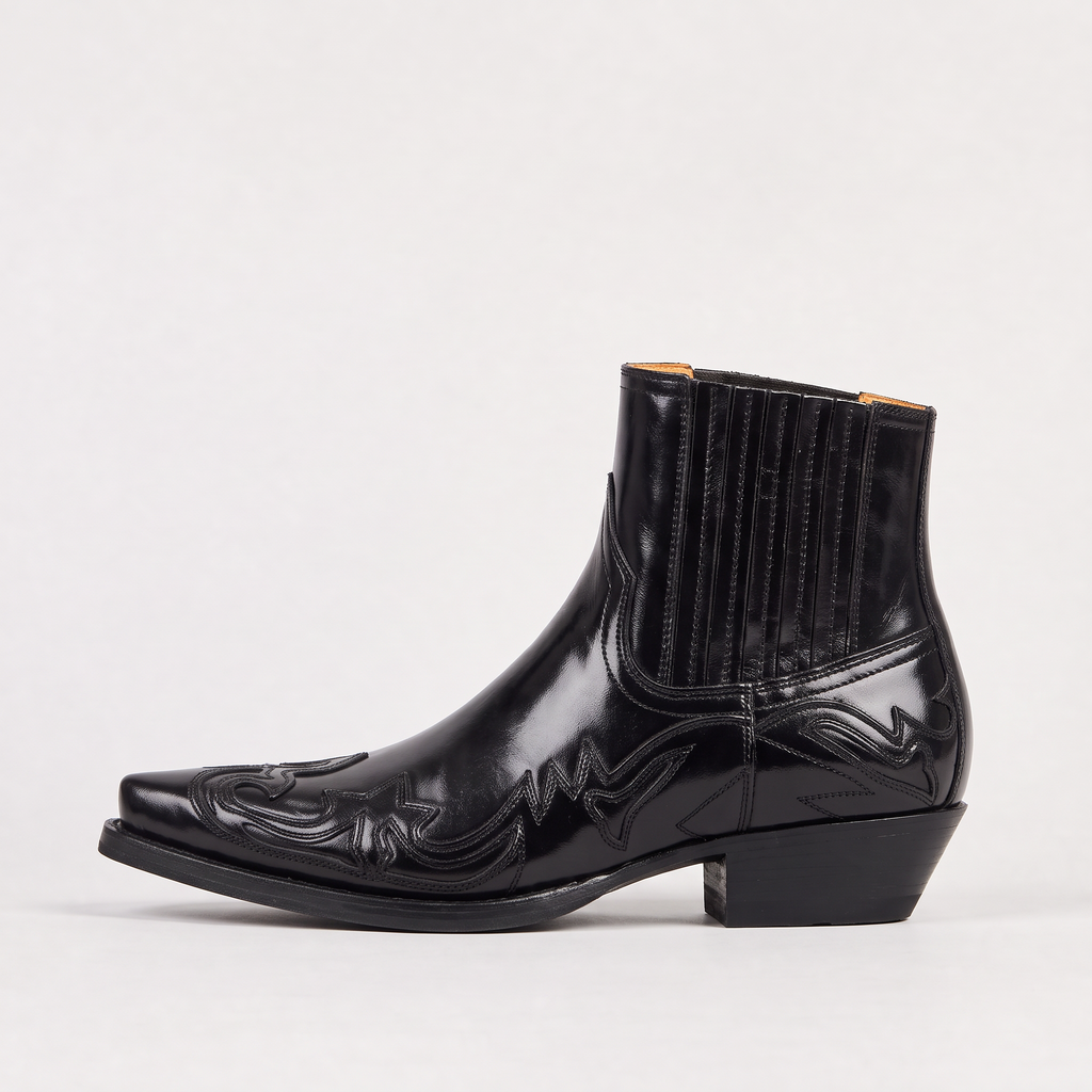 Cowboy Ankle Boots Leather Brown Men's Western Chelsea – Casual, Gift · Werune