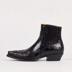 Cowboy Ankle Boots Leather Brown Men's Western Chelsea – Casual, Gift · Werune