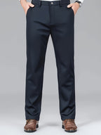 Dress Trousers Black Stretch Slim Fit Men's – Office, Business, Formal, Casual, Gift