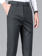 Dress Trousers Black Stretch Slim Fit Men's – Office, Business, Formal, Casual, Gift