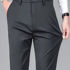 Dress Trousers Black Stretch Slim Fit Men's – Office, Business, Formal, Casual, Gift