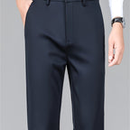 Dress Trousers Black Stretch Slim Fit Men's – Office, Business, Formal, Casual, Gift