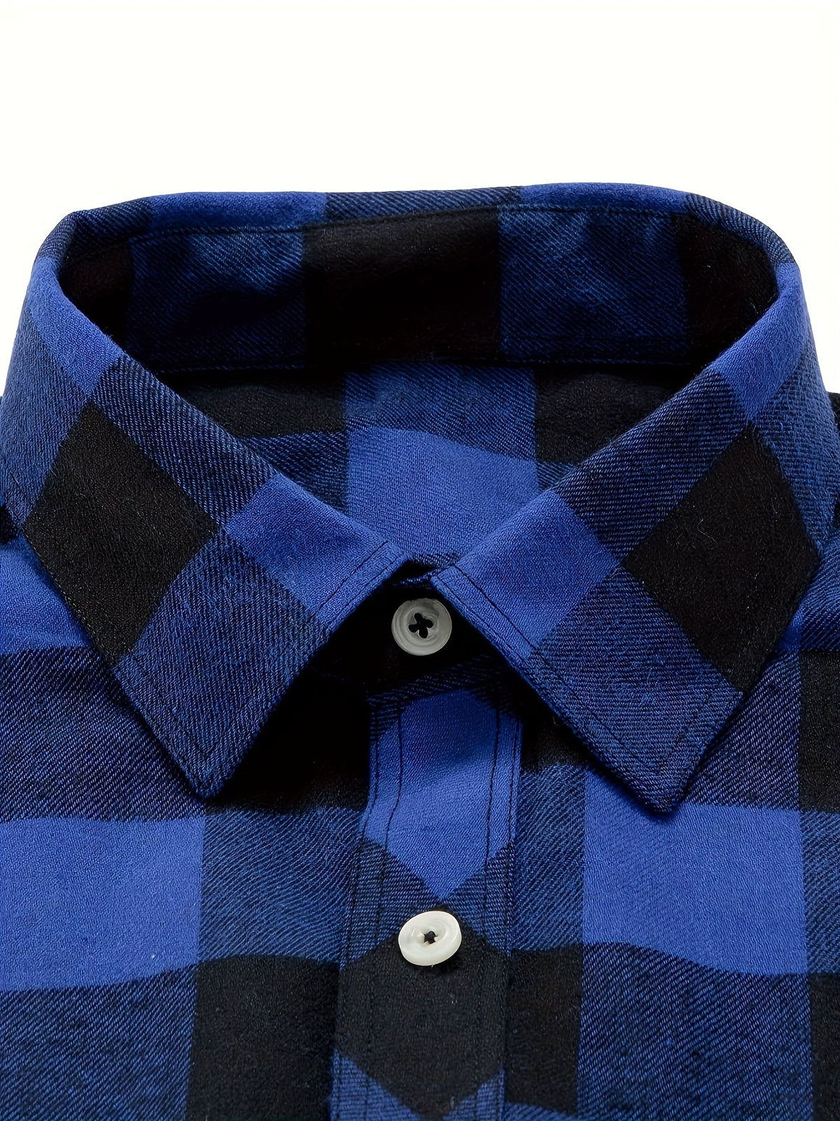 Flannel Shirt Red Black Buffalo Check Men's Long Sleeve Button-Up – Casual, Office, Holiday, Gift