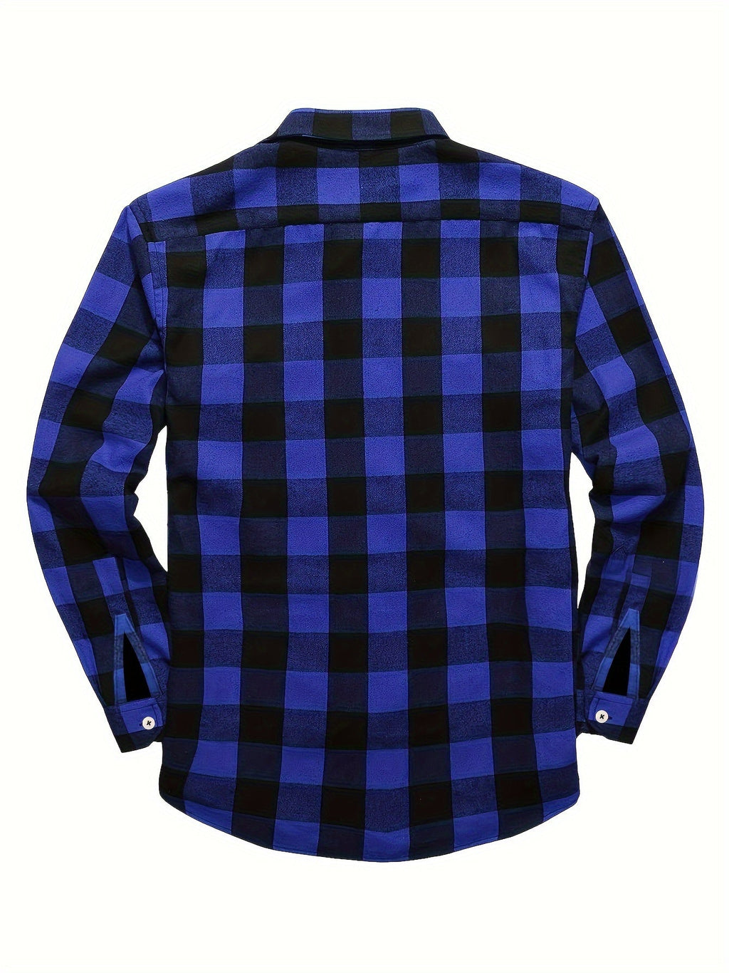 Flannel Shirt Red Black Buffalo Check Men's Long Sleeve Button-Up – Casual, Office, Holiday, Gift