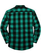 Flannel Shirt Red Black Buffalo Check Men's Long Sleeve Button-Up – Casual, Office, Holiday, Gift