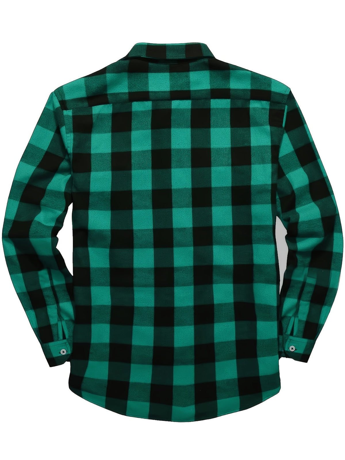 Flannel Shirt Red Black Buffalo Check Men's Long Sleeve Button-Up – Casual, Office, Holiday, Gift