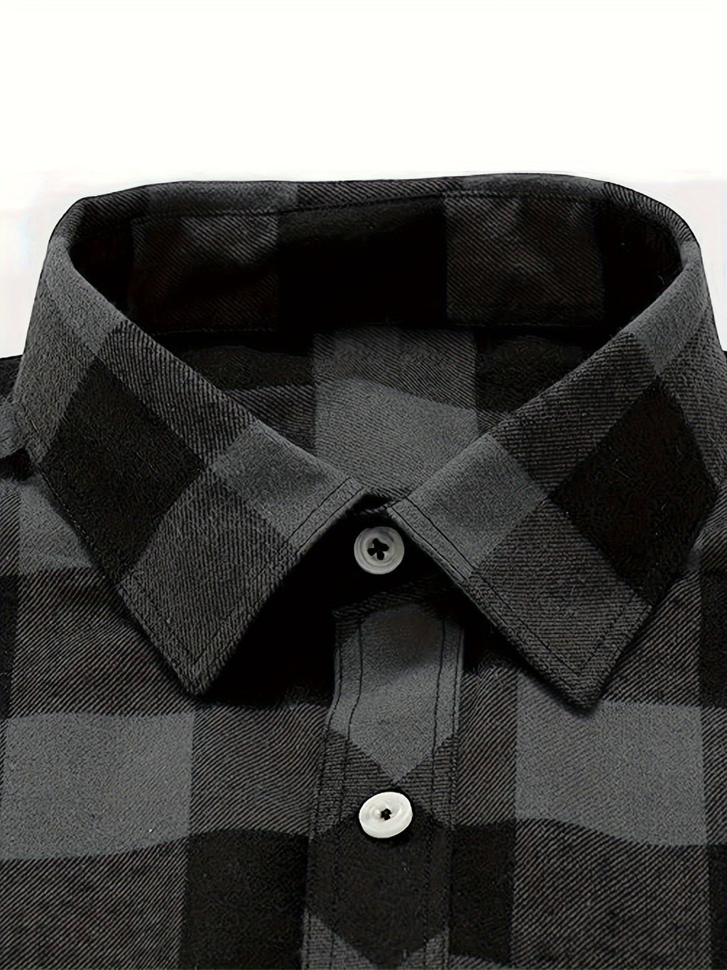 Flannel Shirt Red Black Buffalo Check Men's Long Sleeve Button-Up – Casual, Office, Holiday, Gift