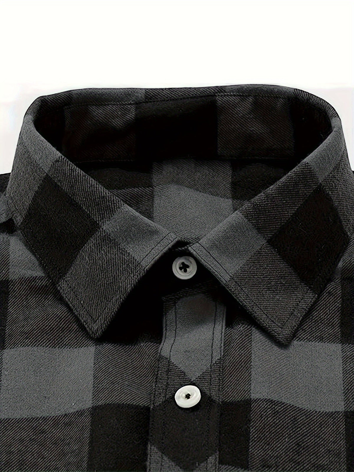 Flannel Shirt Red Black Buffalo Check Men's Long Sleeve Button-Up – Casual, Office, Holiday, Gift