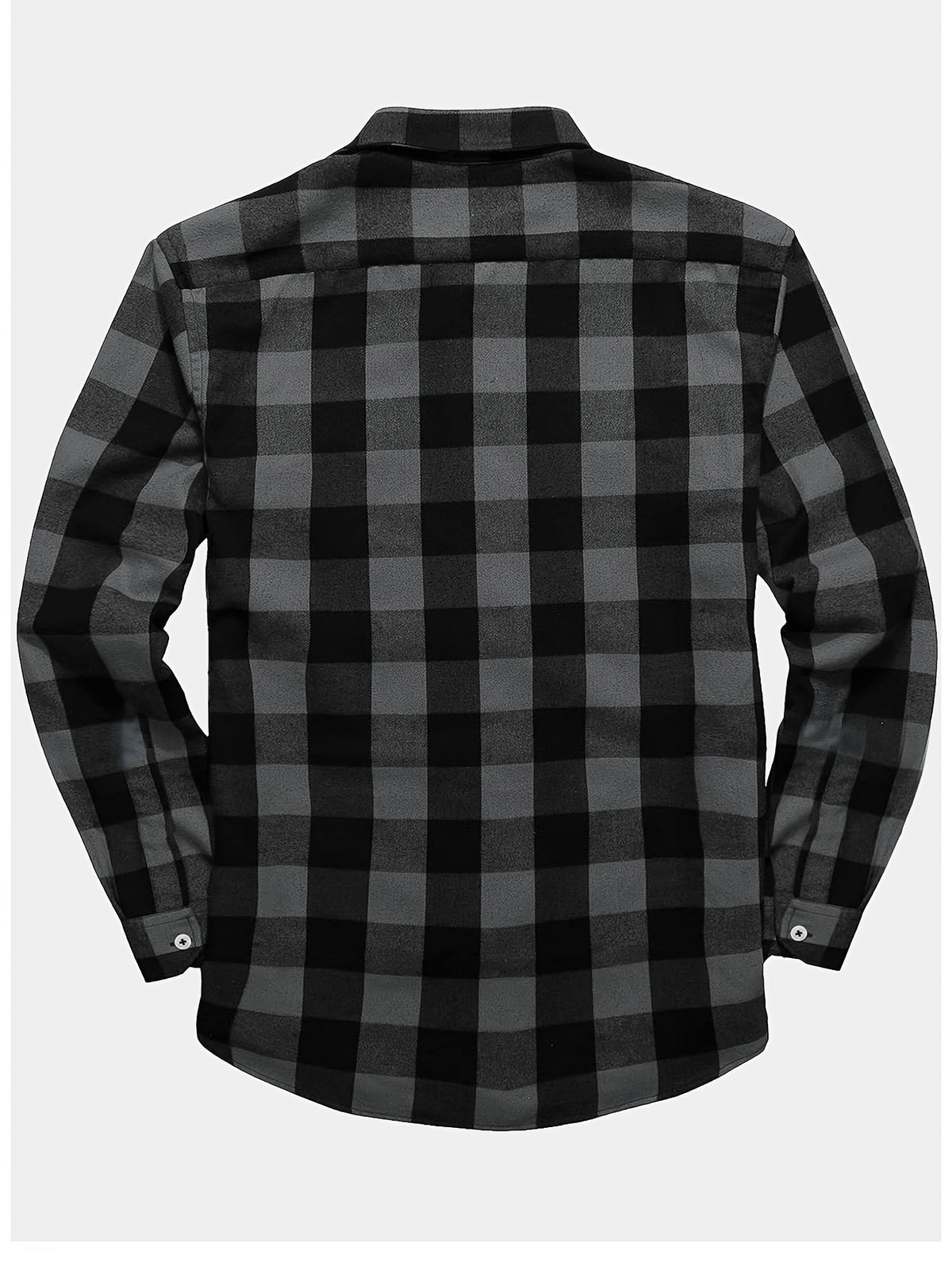 Flannel Shirt Red Black Buffalo Check Men's Long Sleeve Button-Up – Casual, Office, Holiday, Gift