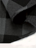 Flannel Shirt Red Black Buffalo Check Men's Long Sleeve Button-Up – Casual, Office, Holiday, Gift