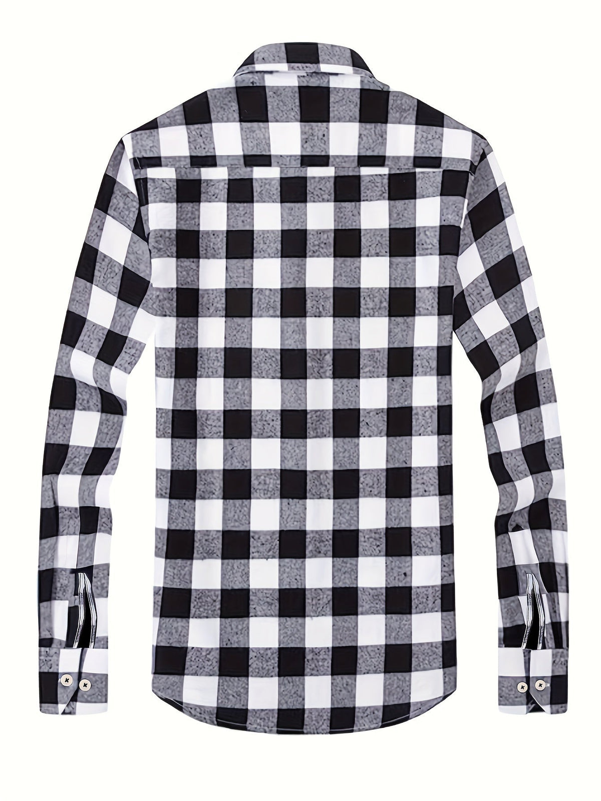 Flannel Shirt Red Black Buffalo Check Men's Long Sleeve Button-Up – Casual, Office, Holiday, Gift