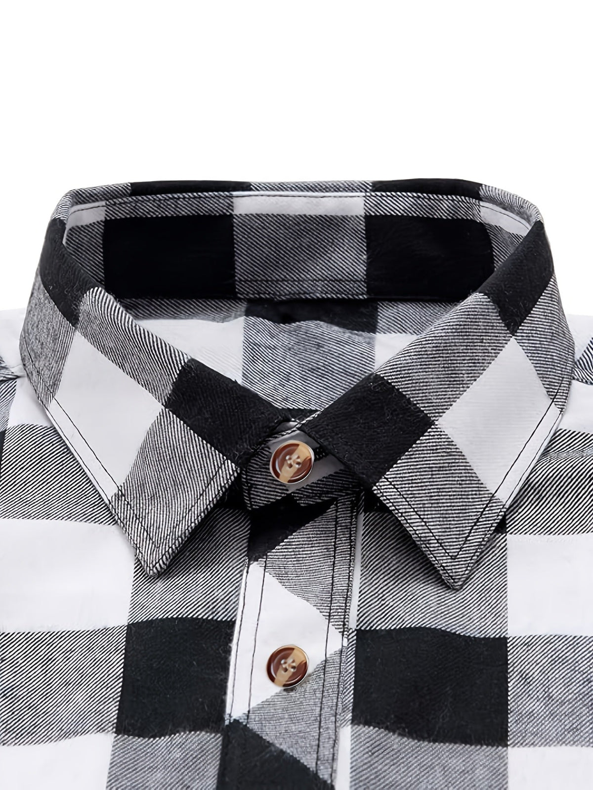 Flannel Shirt Red Navy Buffalo Check Women's Long Sleeve Button-Up – Casual, Autumn Layering, Gift