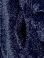 Fleece Hooded Jacket Navy Blue Men's Zip-Up – Casual, Winter Warmth · Werune
