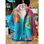 Fleece Jacket Floral Print Red Women's – Casual, Holiday, Office, Gift · Werune
