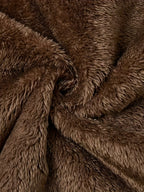 Fleece-Lined Hooded Coat Longline Beige Women's Zip-Up – Casual, Winter Warmth · Werune
