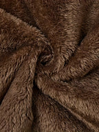 Fleece-Lined Hooded Coat Longline Beige Women's Zip-Up – Casual, Winter Warmth · Werune