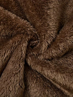 Fleece-Lined Hooded Coat Longline Beige Women's Zip-Up – Casual, Winter Warmth · Werune
