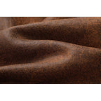 Fleece-Lined Suede Jacket Men's Brown Zip-Up Lapel Winter Coat – Casual, Warm Outdoor Wear