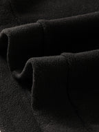 Fleece Pullover Mock Neck Men's Zip Detail Sweatshirt Khaki – Casual, Outdoor, Winter Layering
