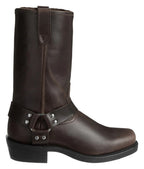 Harness Boots Leather Black Square Toe Men's – Casual, Motorcycle, Western Riding, Gift