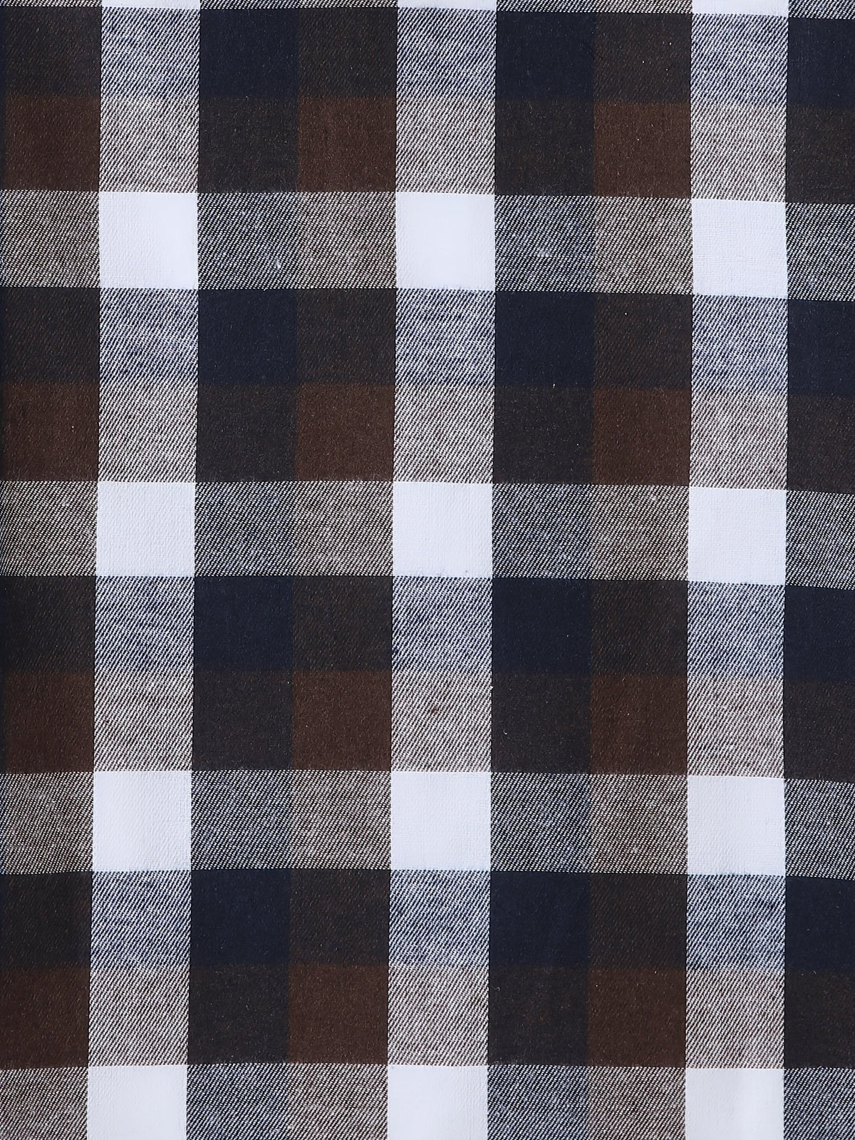 Hooded Flannel Shirt Cotton Plaid Men's Long Sleeve Button Up Jacket – Casual, Everyday