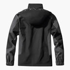 Hooded Jacket White Black Waterproof Men's 3-in-1 Fleece Lined – Hiking, Camping, Outdoor, Winter