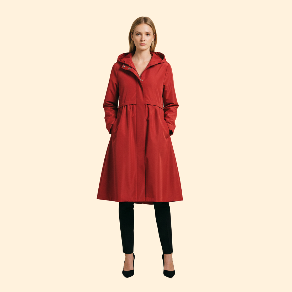 Hooded Longline Jacket Black Women's Zip-Up Drawstring Parka – Casual, Everyday, Holiday, Gift