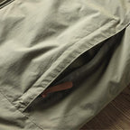 Hooded Outdoor Jacket Khaki Fleece-Lined Men's – Casual, Camping, Hiking, Everyday Wear