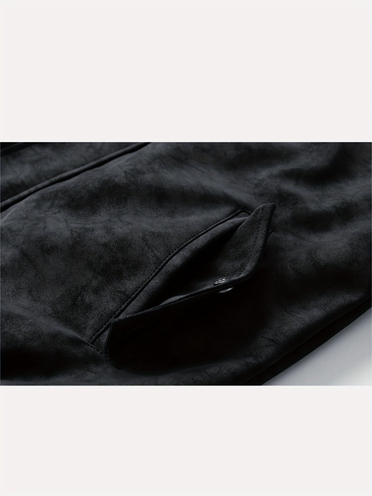 Hooded Utility Jacket Men's Black Zip-Up Cargo Pockets Drawstring – Casual, Everyday