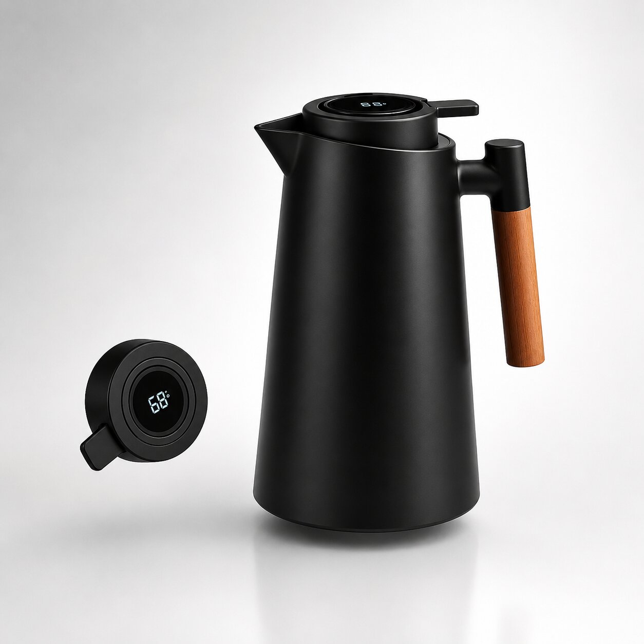 Insulated Vacuum Flask | Temperature Display · Werune