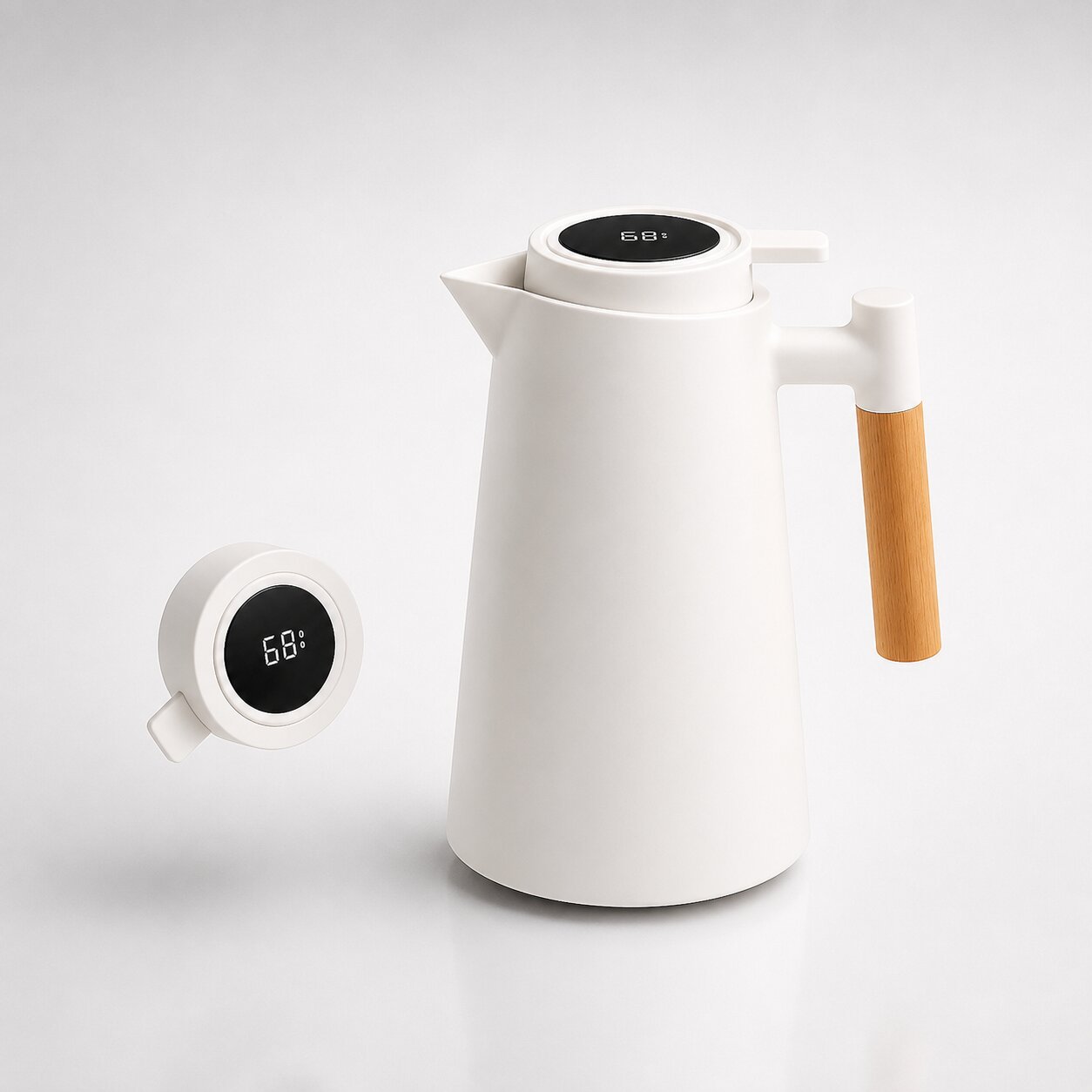 Insulated Vacuum Flask | Temperature Display · Werune