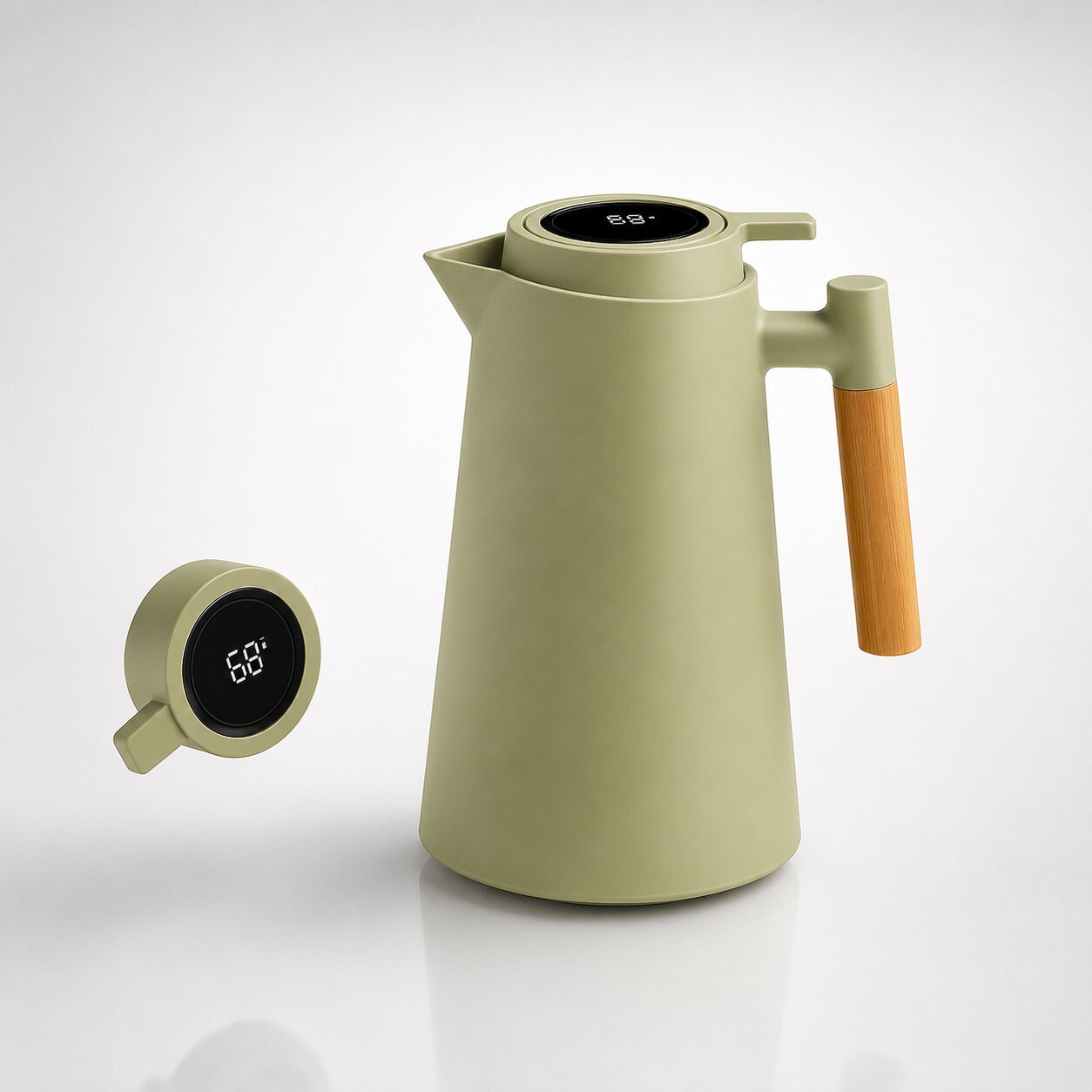 Insulated Vacuum Flask | Temperature Display · Werune
