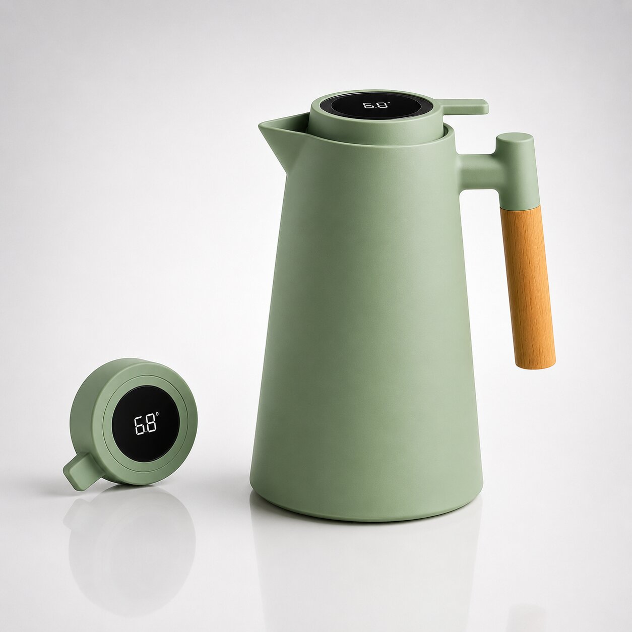 Insulated Vacuum Flask | Temperature Display · Werune