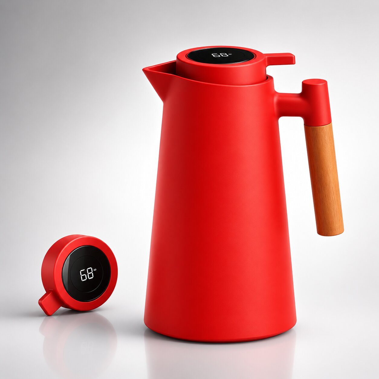 Insulated Vacuum Flask | Temperature Display · Werune