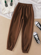 Joggers Drawstring Grey Women's Relaxed Fit Sweatpants – Casual, Loungewear, Gym, Everyday Comfort