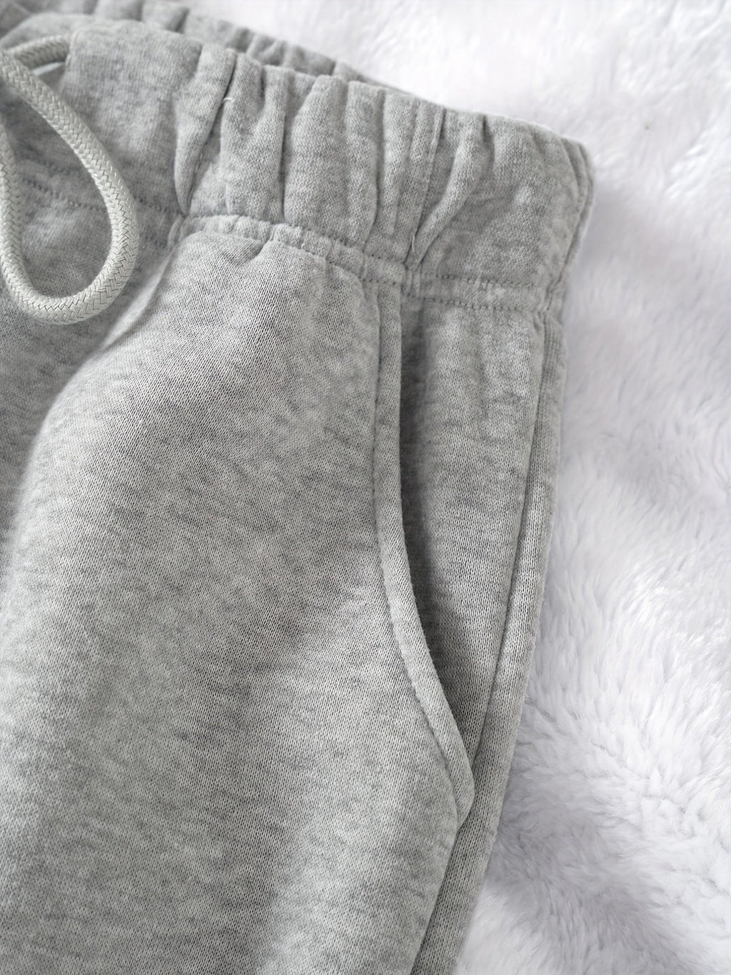 Joggers Drawstring Grey Women's Relaxed Fit Sweatpants – Casual, Loungewear, Gym, Everyday Comfort