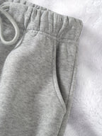 Joggers Drawstring Grey Women's Relaxed Fit Sweatpants – Casual, Loungewear, Gym, Everyday Comfort