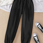 Joggers Drawstring Grey Women's Relaxed Fit Sweatpants – Casual, Loungewear, Gym, Everyday Comfort