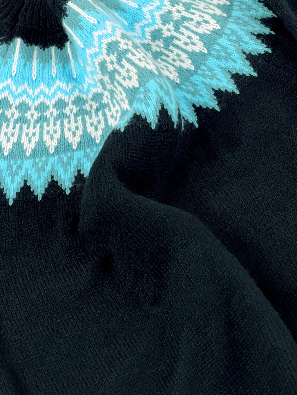 Jumper Chunky Knit Women's Green Black Fair Isle Round Neck Pullover – Casual, Winter Layering Gift