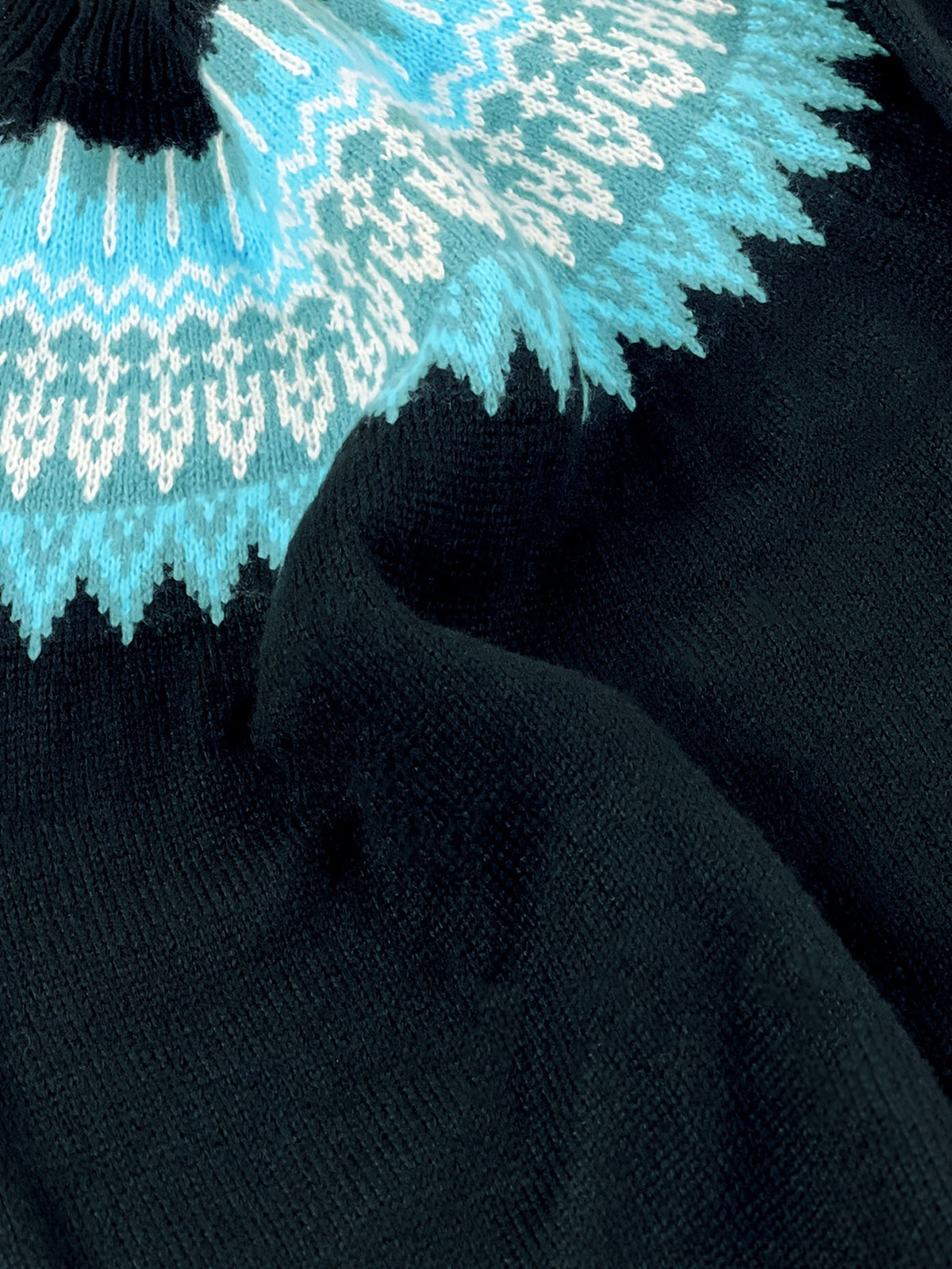 Jumper Chunky Knit Women's Green Black Fair Isle Round Neck Pullover – Casual, Winter Layering Gift