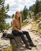 Knit Button Cardigan Women's Camel Long Sleeve – Casual, Office, Layering, Gift · Werune